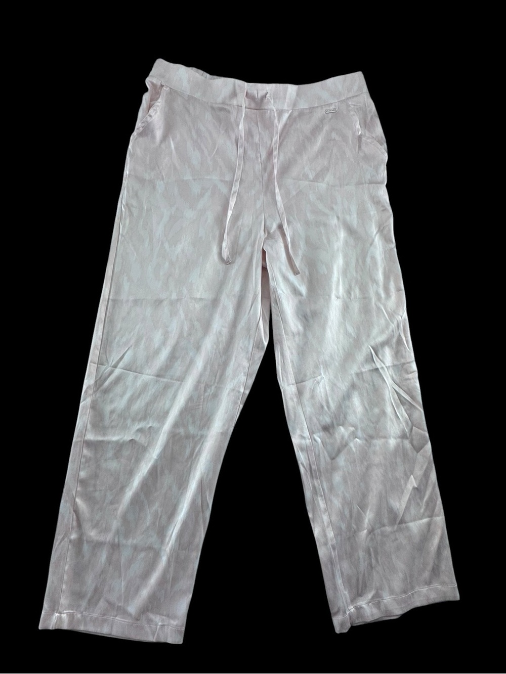 Tahari Light Pink watercolor print pants Xl